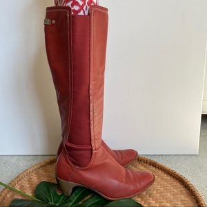 lacoste red boots